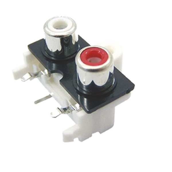 TOMADA RCA AV2-8,4-10 VM/BR HORIZONTAL
