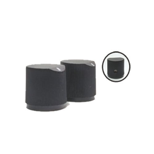 KNOB 17X17MM PT ESTRIADO P/ POT DE FIO 4W E 23MM