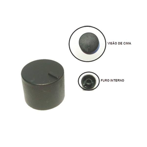 KNOB 14x17MM PT LISO MOD.FEAD P/POT KB LINEAR 16MM