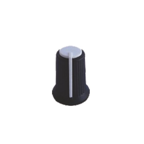 KNOB C/SAIA PRETO/BRANCO P/POT KB LINEAR 16MM