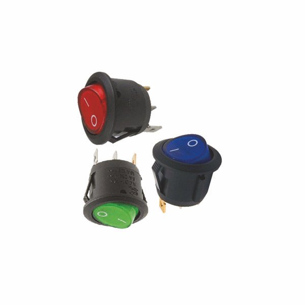 CH GANGORRA GTV REDONDA 3T 2P GRAV 0/-  6A/250V NEON "MOD.KCD" WANSFA"
